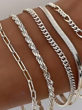 STAINLESS STEEL BRACES SET of Five